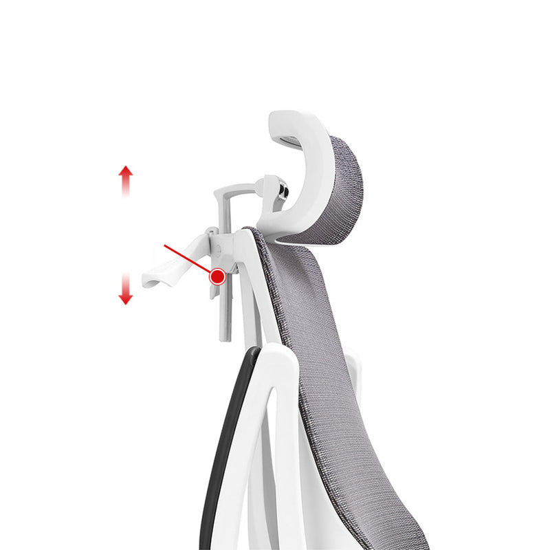 Modern Black and White Chair Home Office Chair with Metal Base