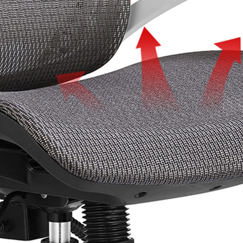 Modern Black and White Chair Home Office Chair with Metal Base