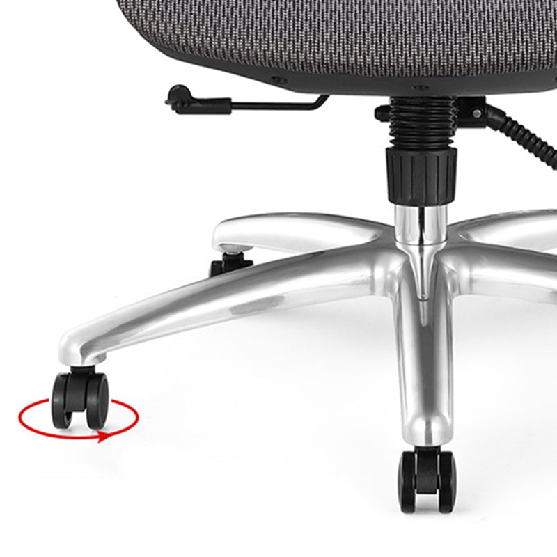 Modern Black and White Chair Home Office Chair with Metal Base