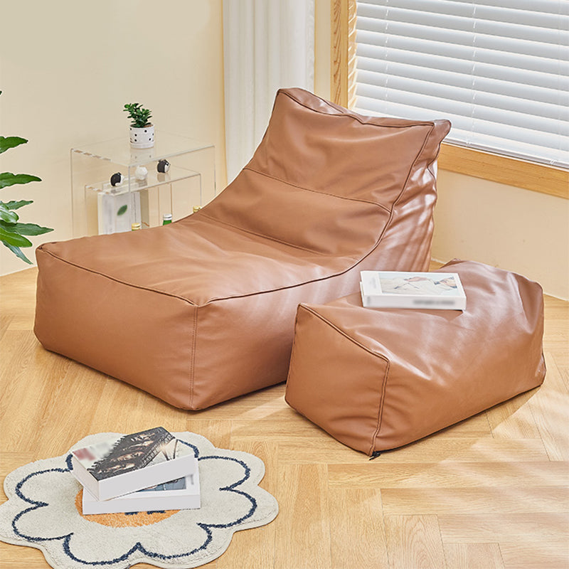 PU Leather Armless Chair 26.37" L x 39.37" W x 28.34" H Accent Chair for Living Room