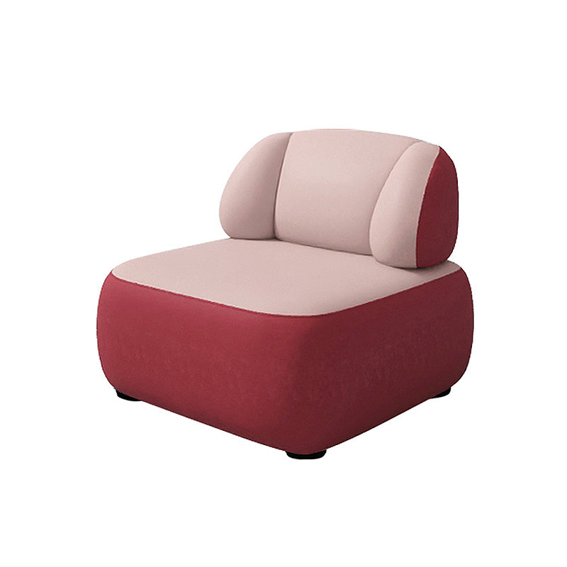 Fixed Back Armless with Fabric Seat Fabric Bedroom Patchwork Accent Chair