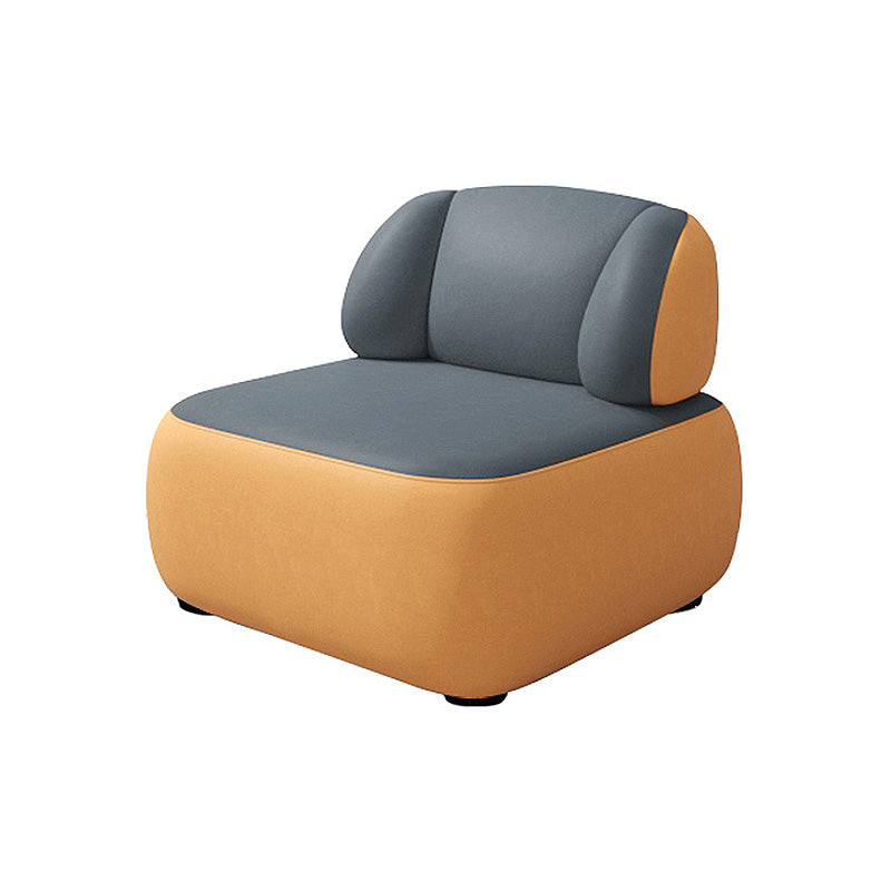 Fixed Back Armless with Fabric Seat Fabric Bedroom Patchwork Accent Chair