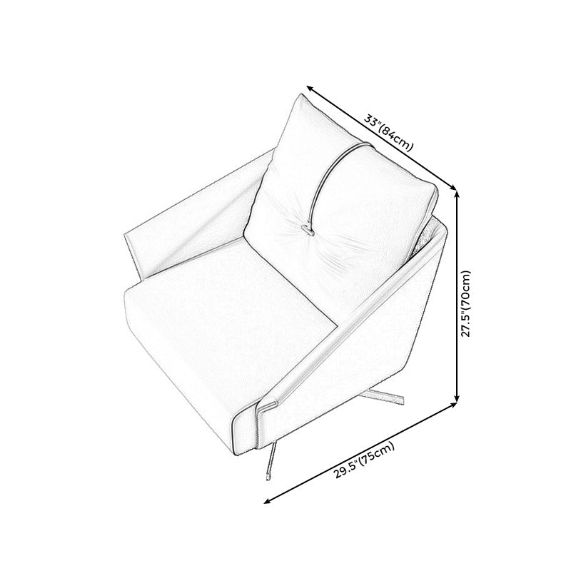 Cushion Back Sloped Arms 4-Star with Cushion Arms Included Accent Chair