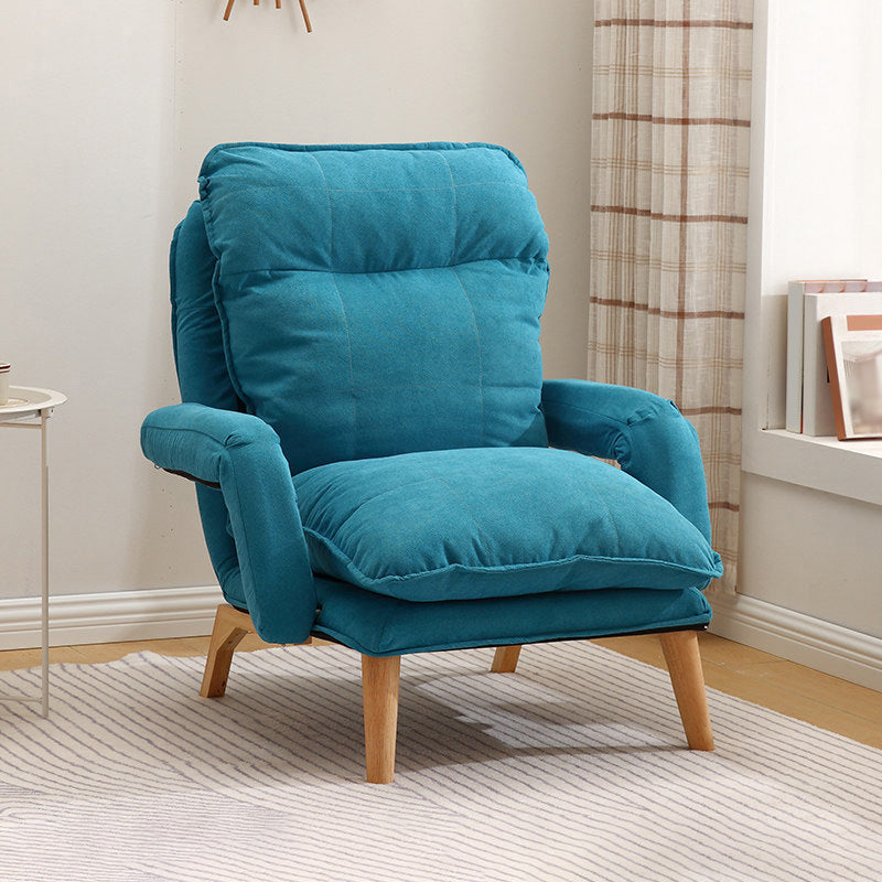 23.62" Wide Convertible Chair with Basic Four Legs Biscuit Back Armchair
