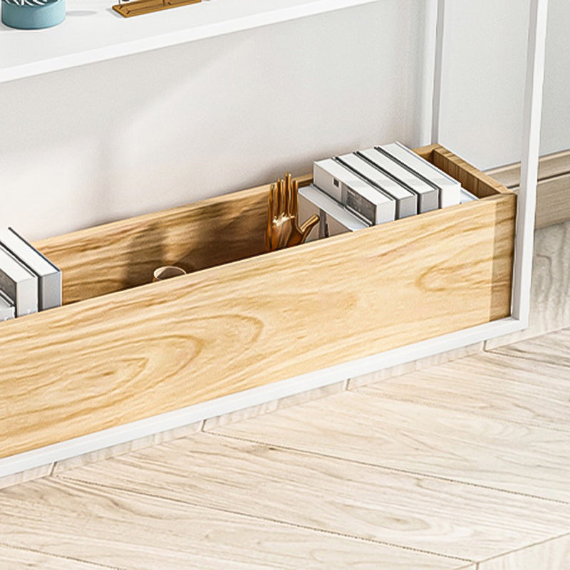 Contemporary Open Etagere Bookshelf with Metal and Shelf for Home