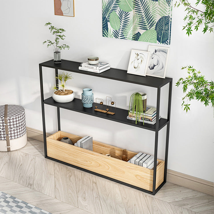 Contemporary Open Etagere Bookshelf with Metal and Shelf for Home