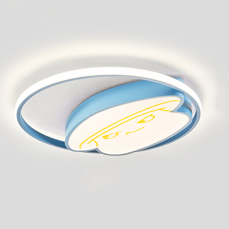 Unique Shape Ceiling Fixtures Kids Style Metal Ceiling Mounted Lights