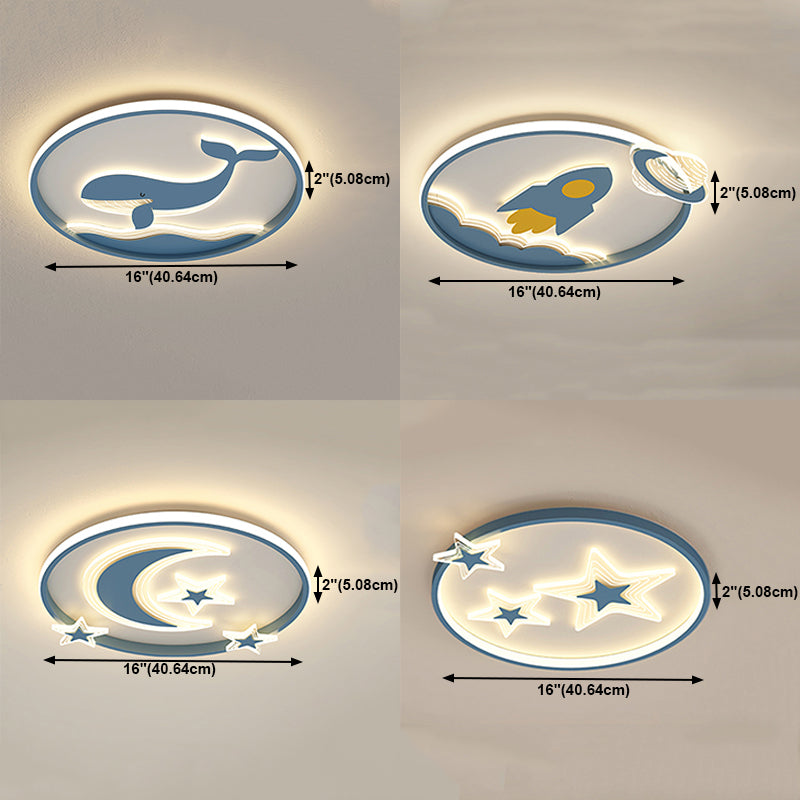 Unique Shape Ceiling Fixtures Kids Style Metal Ceiling Light Fixtures