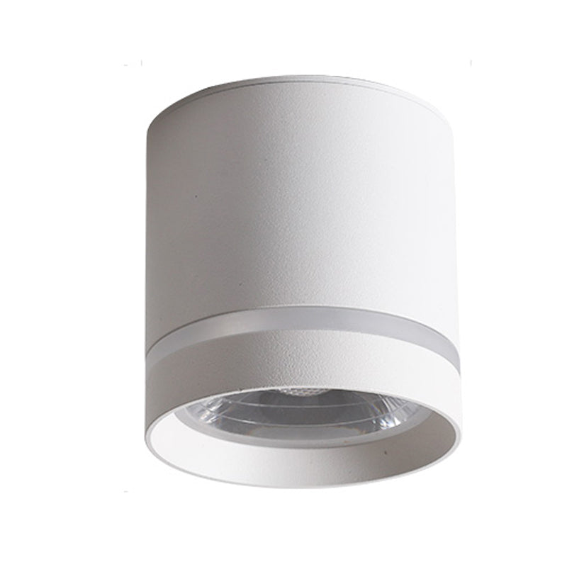 1 Light Cylindrical Ceiling Lamp Modern Style Metal Ceiling Lighting for Living Room