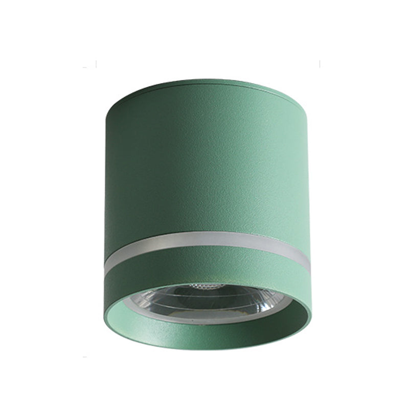 1 Light Cylindrical Ceiling Lamp Modern Style Metal Ceiling Lighting for Living Room