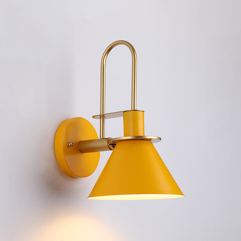 Modern Style Flared Wall Light Sconces Metal 1 Light Wall Lighting Ideas