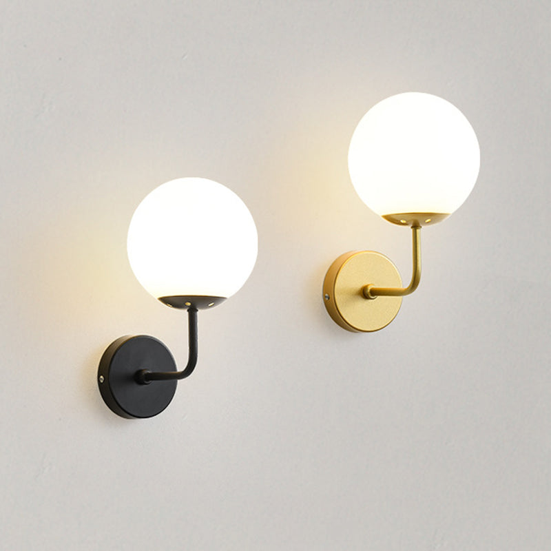 Modern Style Orb Wall Light Sconces Glass 1 Light Wall Lighting Ideas