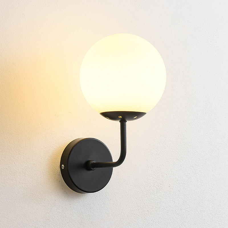 Modern Style Orb Wall Light Sconces Glass 1 Light Wall Lighting Ideas