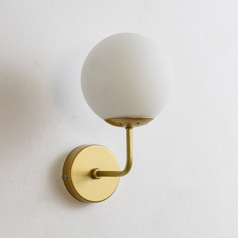 Modern Style Orb Wall Light Sconces Glass 1 Light Wall Lighting Ideas