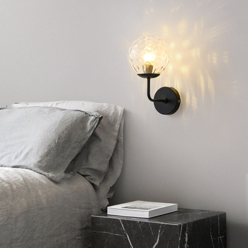 Modern Style Orb Wall Light Sconces Glass 1 Light Wall Lighting Ideas