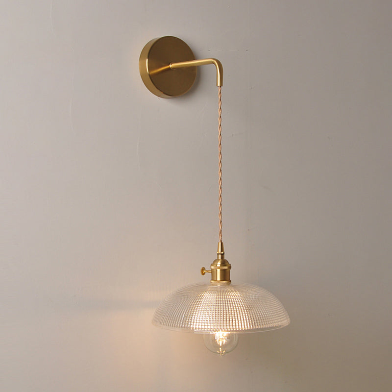 Modern Style Glass Shade Wall Light Sconce Creative Wall Light Fixture for Bedroom