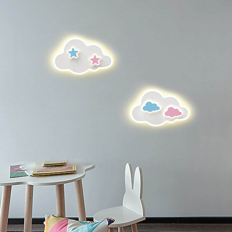 Wall Mount Light Fixture Nordic-Style Metal Kids Bedroom Wall Mount Light