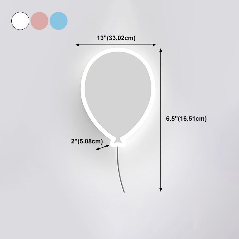 Wall Mount Light Fixture Nordic-Style Metal Kids Bedroom Wall Mount Light