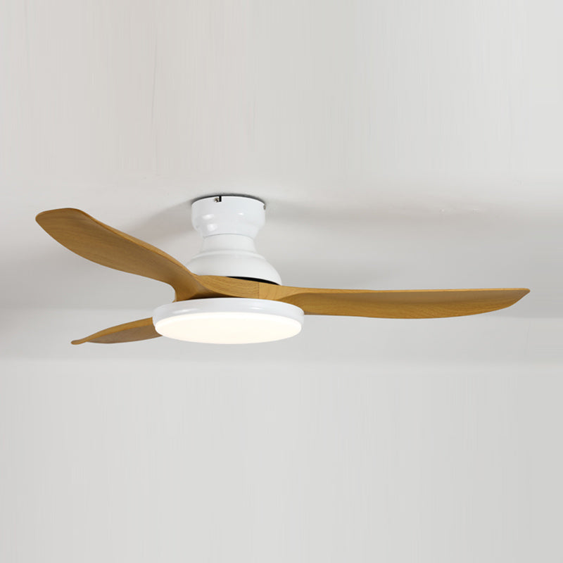 Kids Style Round Shape Ceiling Fan Light Metal Single Light LED Flush Light for Bedroom