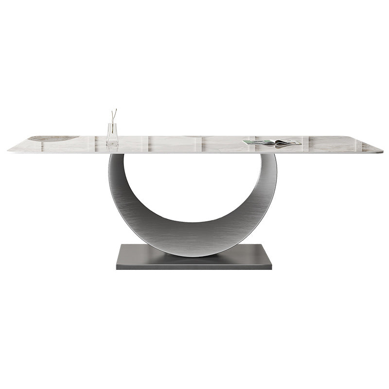 Modern Sintered Stone Top Dining Set Rectangle 1/2/3/4/5/7 Pieces Dining Table Set