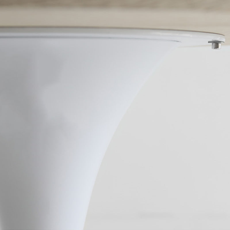 Living Room Round Top Dining Table Contemporary Dining Table with Metal Base