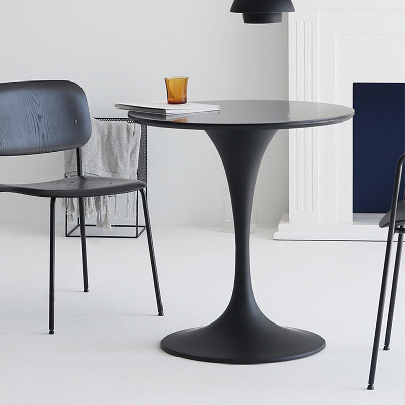 Living Room Round Top Dining Table Contemporary Dining Table with Metal Base