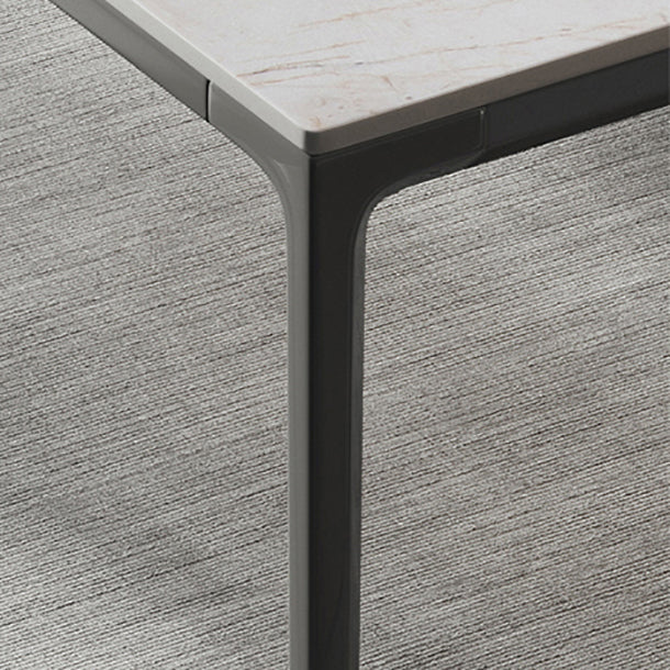 Sintered Stone Top Dining Table for Restaurant Modern Kitchen Table with 4 Legs