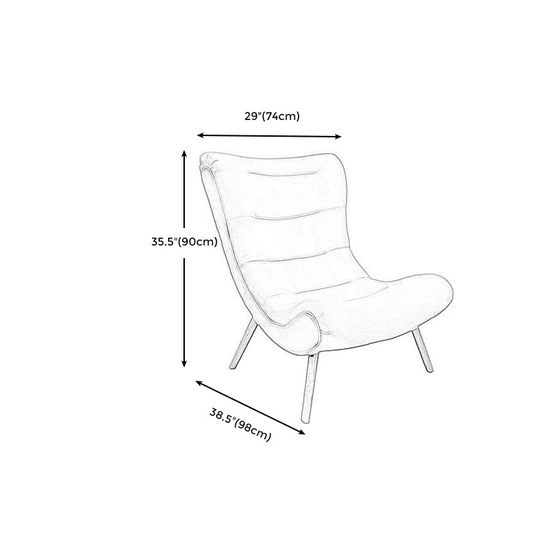 Upholstered Armless Accent Chair Living Room Sleeper Sofa Chair in 40"L x 32"W x 29.5"H