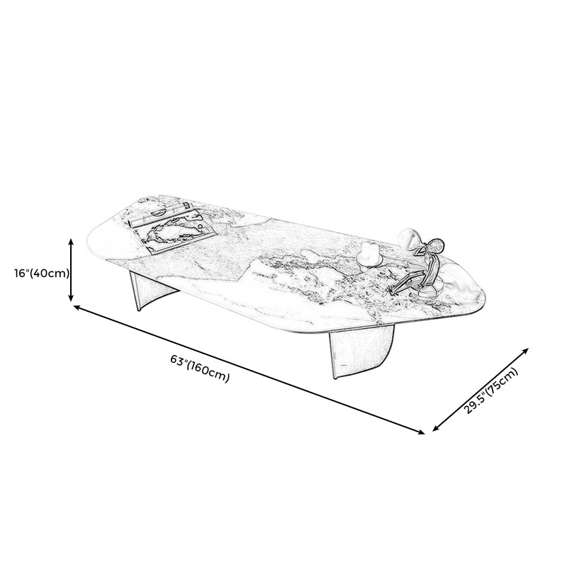 Italian Slate Special-shaped Table Modern Minimalist Designer Irregular Coffee Table