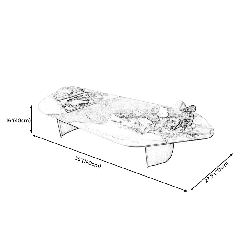 Italian Slate Special-shaped Table Modern Minimalist Designer Irregular Coffee Table