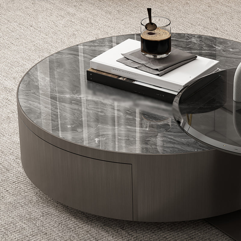 Italian-style Stainless Steel with Drawer Slate Modern Minimalist High-end Combination