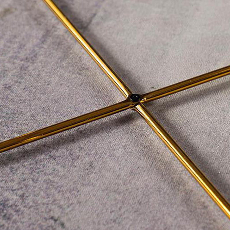 Cross Leg Base Design White/grey Faux Wood Top Metal Iron Round Coffee Table