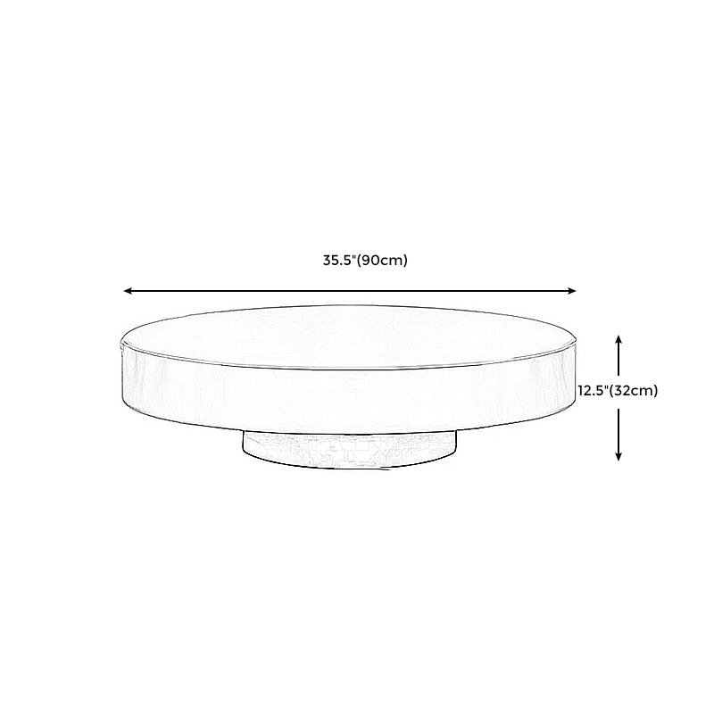 Modern Style Tempered Glass Table Top Stainless Steel Base Round Coffee Table