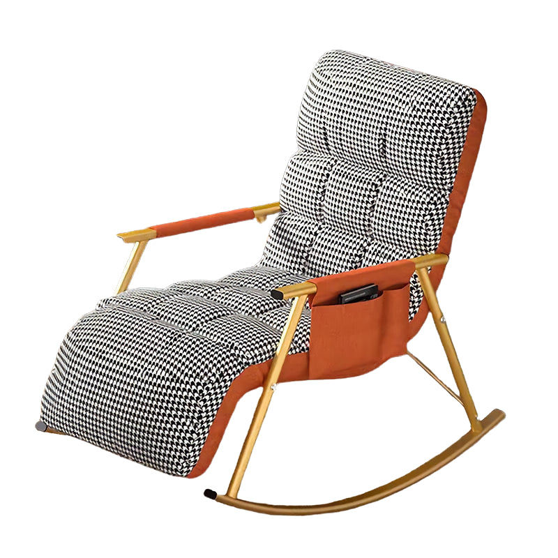 23.62"L x 37.8"W x 32.68"H Modern Sewn Pillow Back Track Arms Parsons Chair