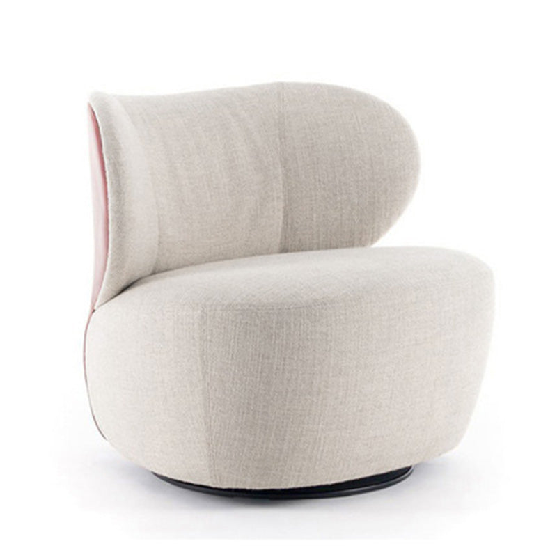 Bedroom Cotton Armless with Fabric Seat Fixed Back Accent Room Chair