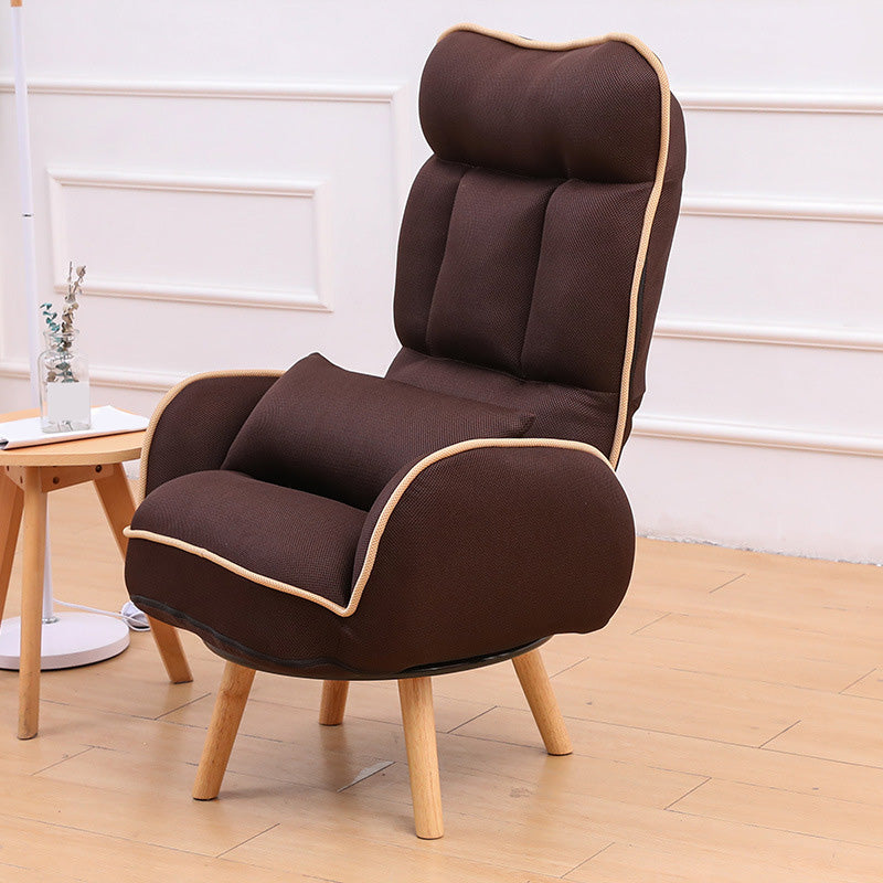 29.13"W Accent Chair Polyester Twill Lounge Chair with Basic Four Legs and Pillow Back