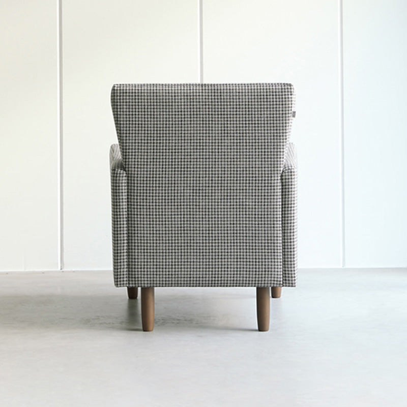 Bedroom Arms Included Basic Four Leg Track Arms Fixed Back Arm Chair