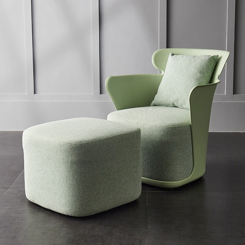 Arms Included Chair 27.5" L x 23.6" W x 29.9" H Linen Chair for Living Room