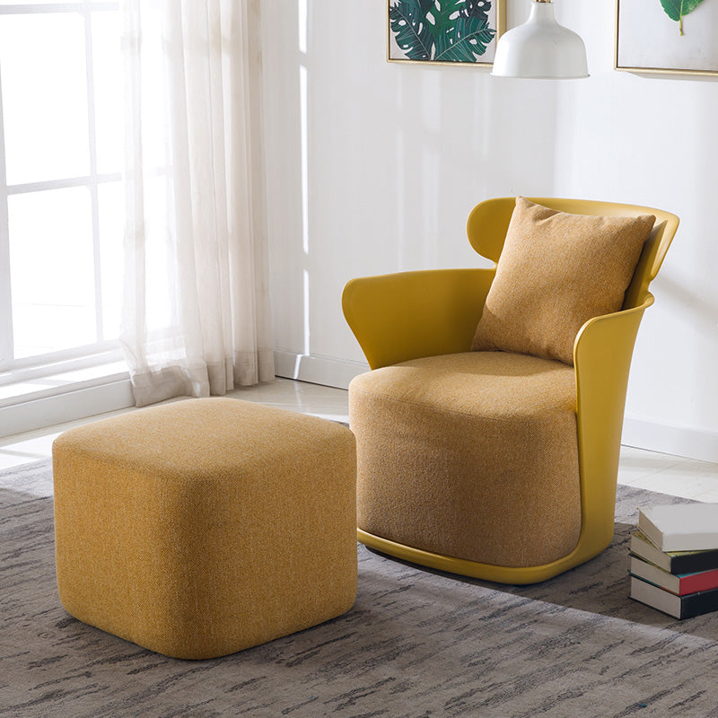 Arms Included Chair 27.5" L x 23.6" W x 29.9" H Linen Chair for Living Room