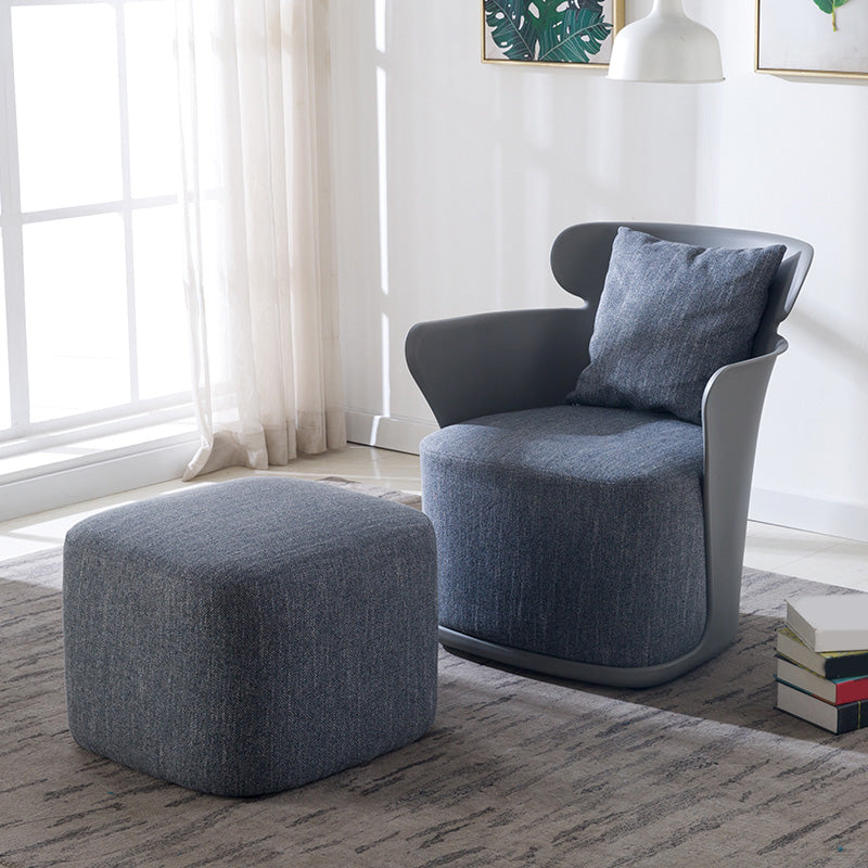 Arms Included Chair 27.5" L x 23.6" W x 29.9" H Linen Chair for Living Room