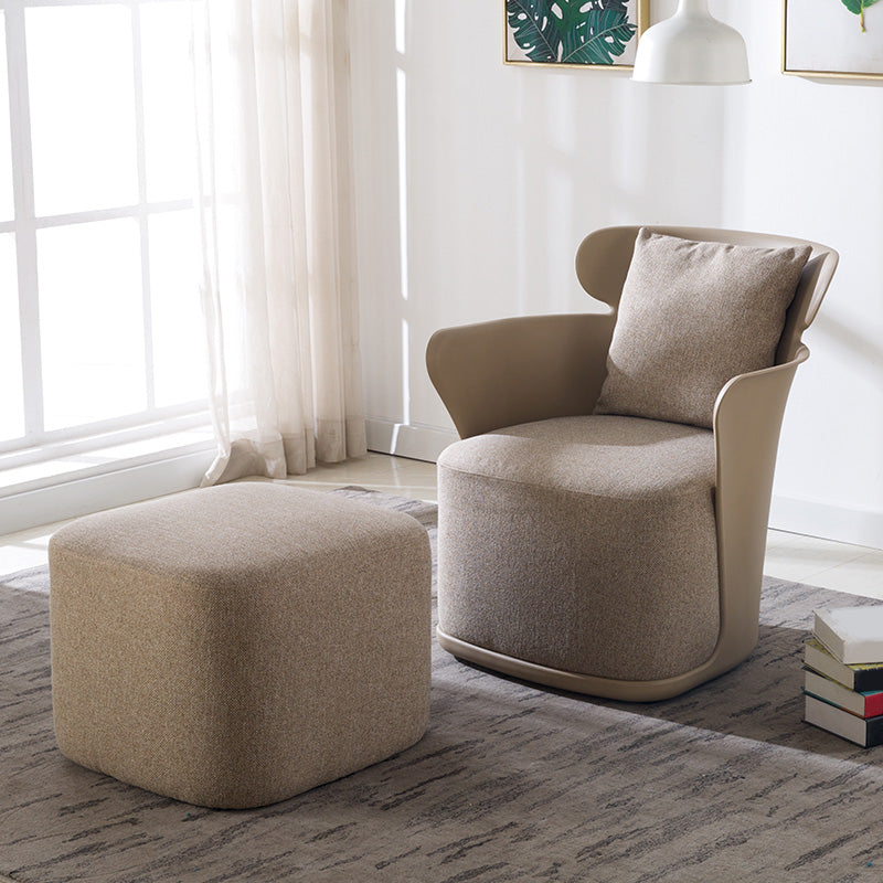 Arms Included Chair 27.5" L x 23.6" W x 29.9" H Linen Chair for Living Room