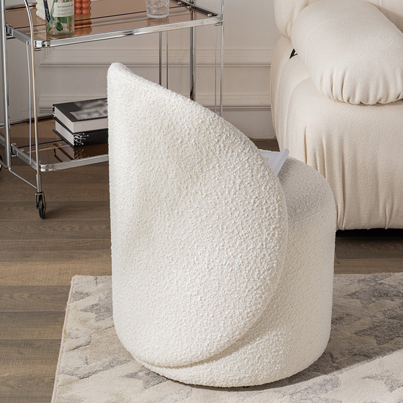 Scandinavian Solid Color Armless Chair Tight Back Accent Chair