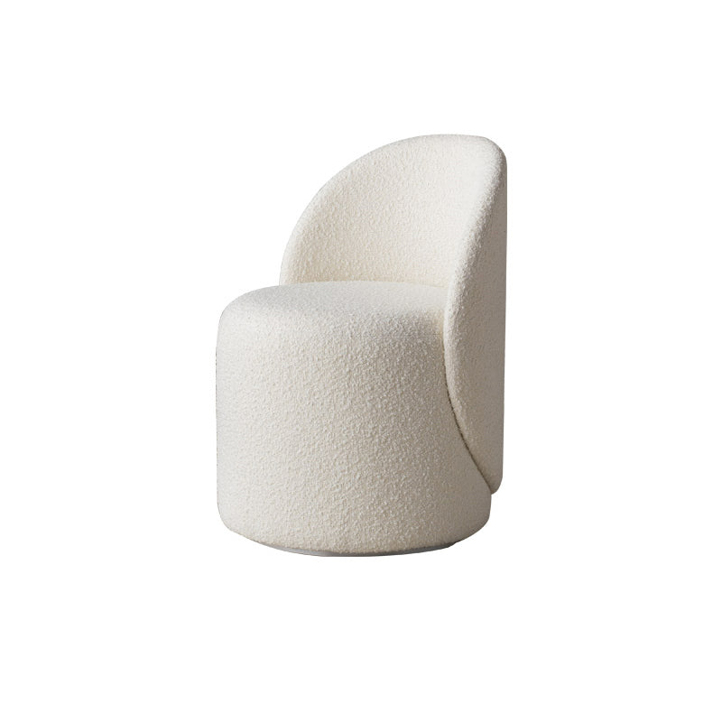Scandinavian Solid Color Armless Chair Tight Back Accent Chair