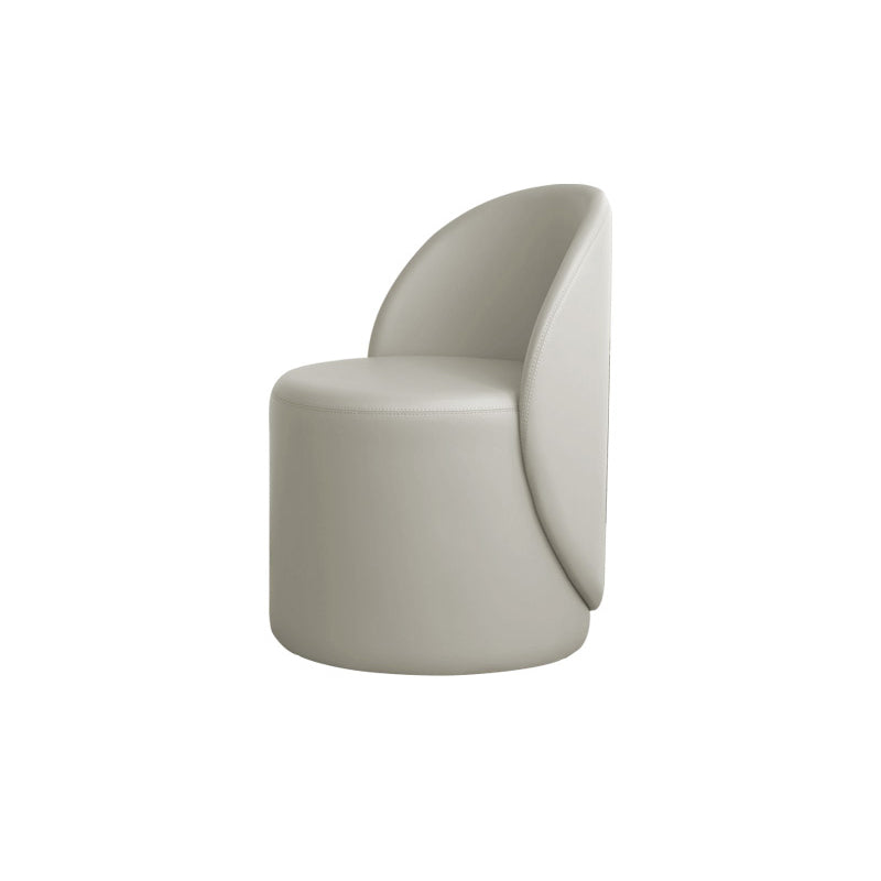 Scandinavian Solid Color Armless Chair Tight Back Accent Chair