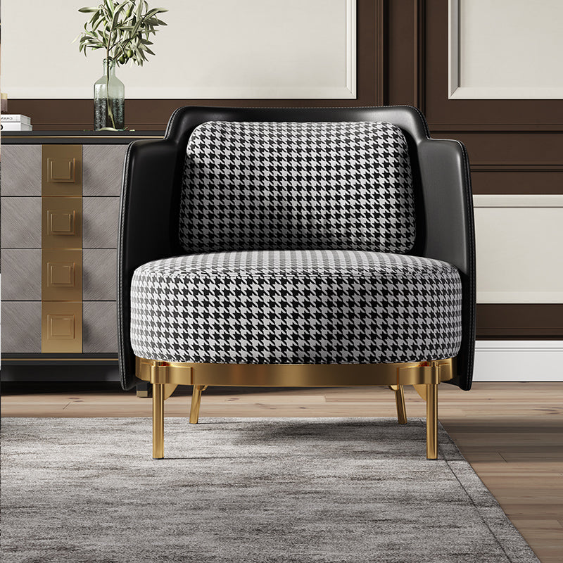 Barrel Chair 29.92" L x 29.52" W x 29.13" H Arms Included Barrel Accent Chair