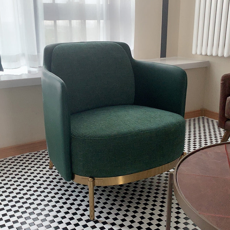 Barrel Chair 29.92" L x 29.52" W x 29.13" H Arms Included Barrel Accent Chair