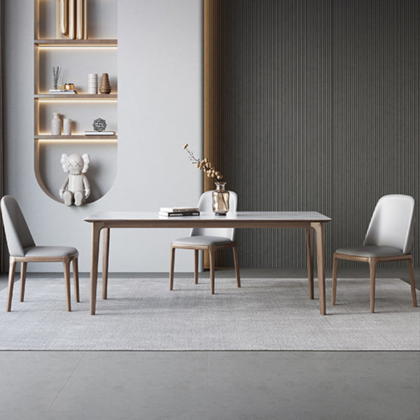 Designer Style Sintered Stone Dining Set Rectangle 1/3/4/5/7 Pieces Dining Area Table Set