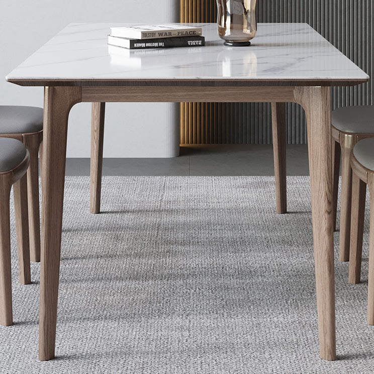 Designer Style Sintered Stone Dining Set Rectangle 1/3/4/5/7 Pieces Dining Area Table Set