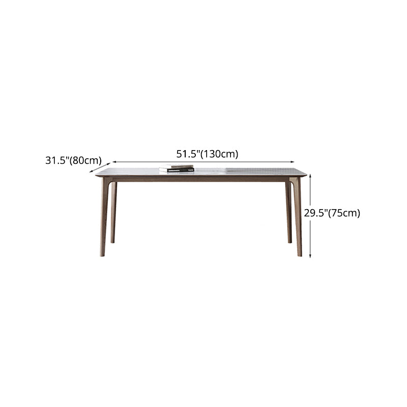 Designer Style Sintered Stone Dining Set Rectangle 1/3/4/5/7 Pieces Dining Area Table Set