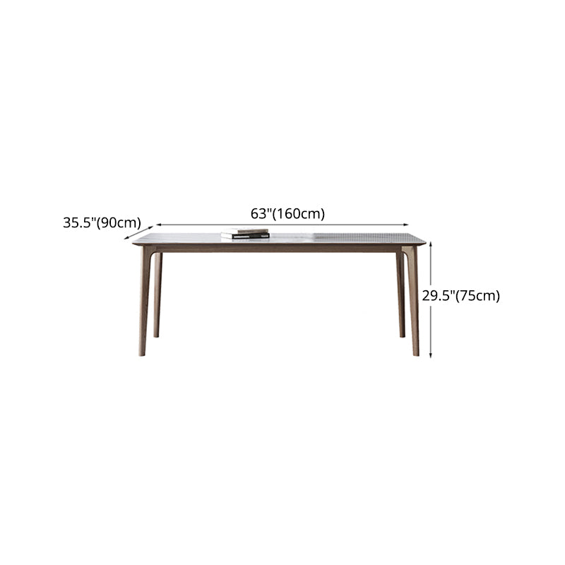 Designer Style Sintered Stone Dining Set Rectangle 1/3/4/5/7 Pieces Dining Area Table Set